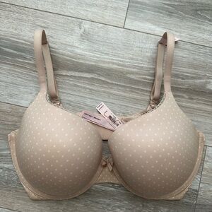 Victoria's Secret Beige Polka Dot Bra